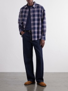 The Elder Statesman - Checked Cotton Shirt - Blue