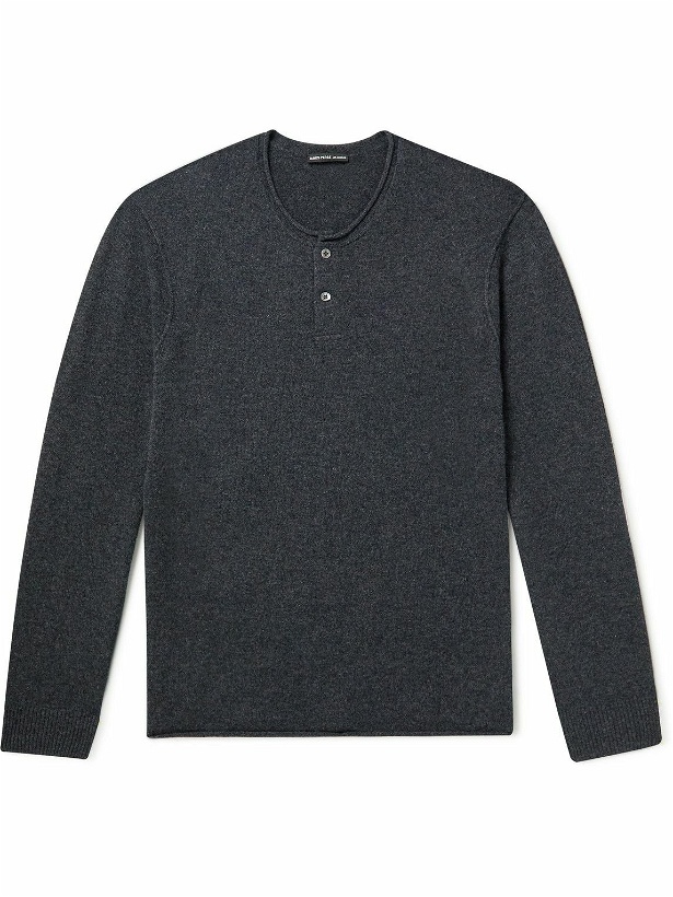 Photo: James Perse - Recycled-Cashmere Henley T-Shirt - Gray