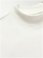 Nike - Logo-Embroidered Cotton-Jersey Mock-Neck T-Shirt - White
