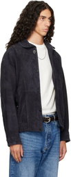 Arma Navy Plato Suede Jacket