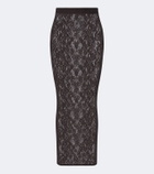 Wolford Infinite sheer lace midi skirt