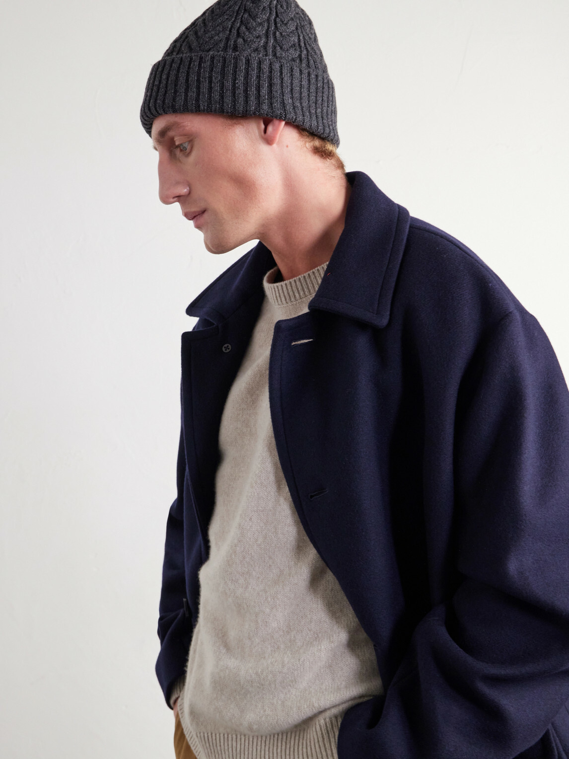 OrSlow - Aran Wool Beanie - Gray