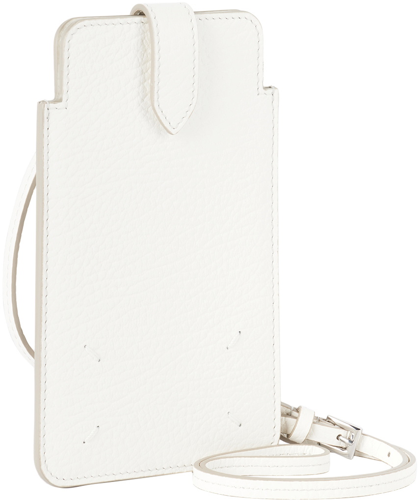 Maison Margiela White Neck Phone Pouch Maison Margiela