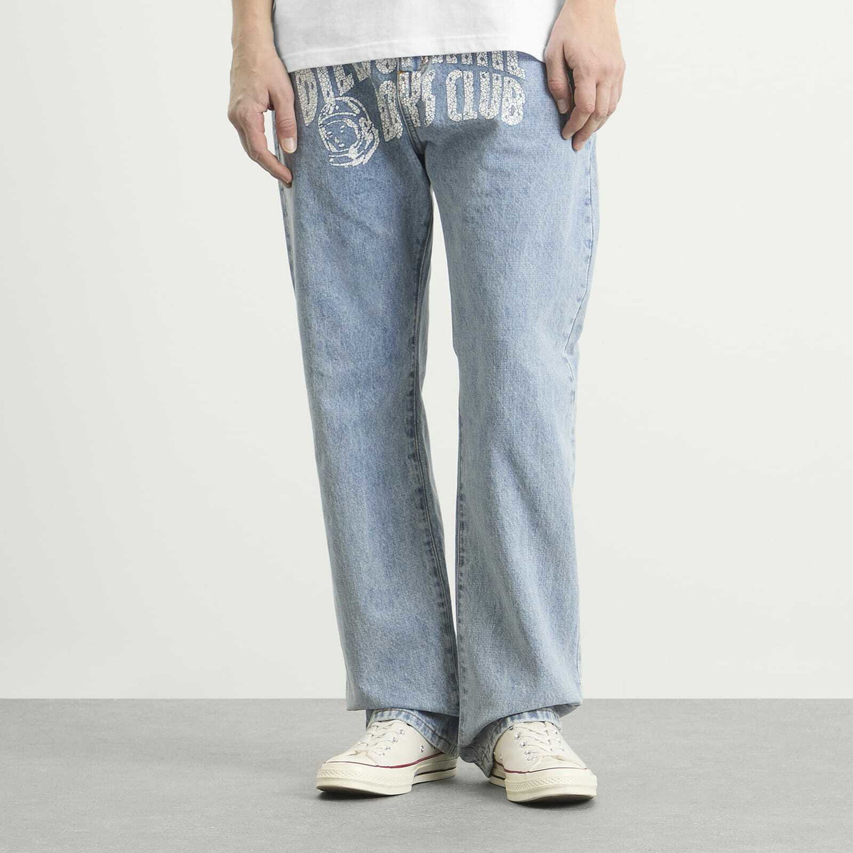 Billionaire Boys Club Men's Arch Logo Denim Jeans in Light Wash Blue