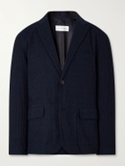 Blue Blue Japan - Textured Cotton Suit Jacket - Blue