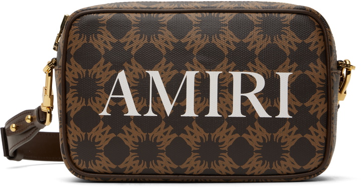 Photo: AMIRI Brown 'AMIRI' MA Quad Camera Bag
