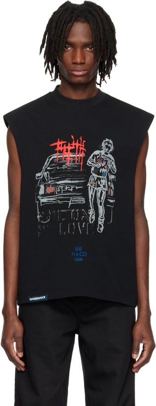 Photo: NAMESAKE Black Evans Terry Fox Tank Top