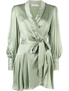 ZIMMERMANN - Wrap Silk Short Dress