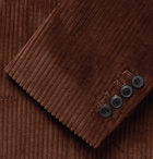 AMI - Green Cotton-Corduroy Suit Jacket - Brown