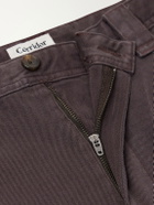 Corridor - Wide-Leg Cotton-Twill Trousers - Brown