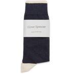 Oliver Spencer Loungewear - Turton Stretch Cotton-Blend Socks - Navy