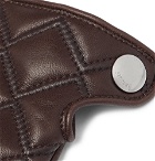 Berluti - Quilted Leather Gloves - Men - Brown