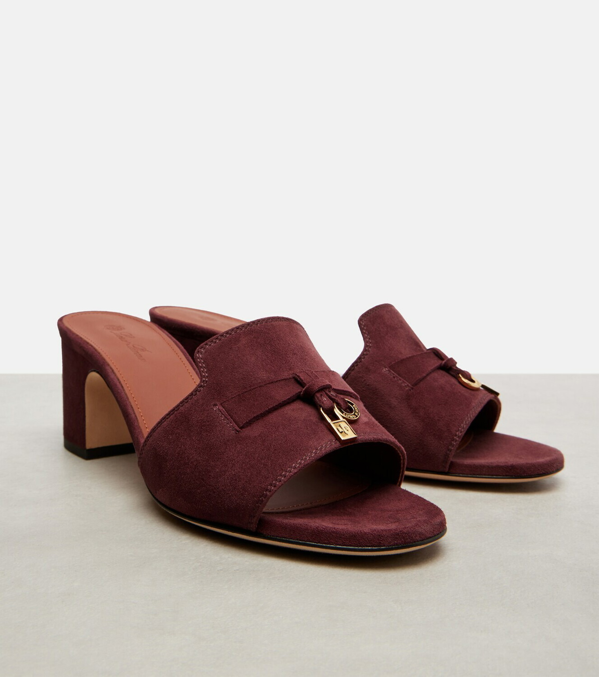 Loro Piana Summer Charms 55 suede mules