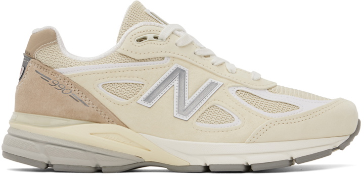 Photo: New Balance Beige Made In USA 990v4 Sneakers