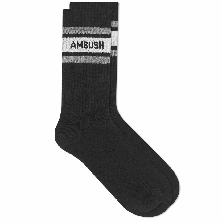 Photo: Ambush Men's Sport Logo Socks in Black