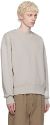 AMI Paris Gray Crewneck Sweatshirt