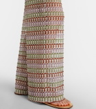 Veronica Beard Fatima crochet wide-leg pants