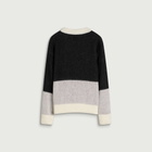 Navinder Nangla Fassion Weak Mohair Jumper in Black/White/Red