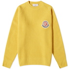 Moncler Men's Genius x BBC Crew Neck Knit in Yellow