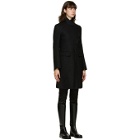 Ann Demeulemeester Black Wool and Cashmere Coat