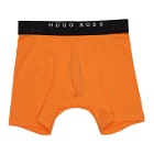 Boss Two-Pack Orange and Blue Solid Boxer Briefs