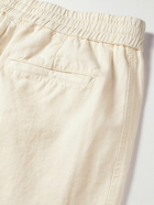 Loro Piana - Straight-Leg Pleated Cotton and Linen-Blend Trousers - White