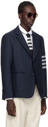 Thom Browne Navy 4-Bar Blazer