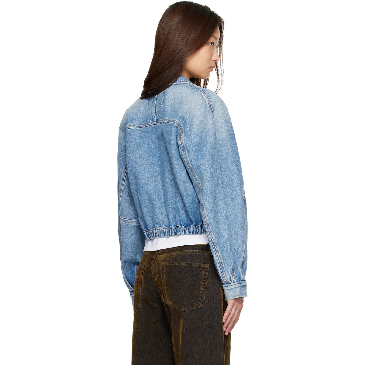 AGOLDE Blue Dixon Denim Bomber Jacket