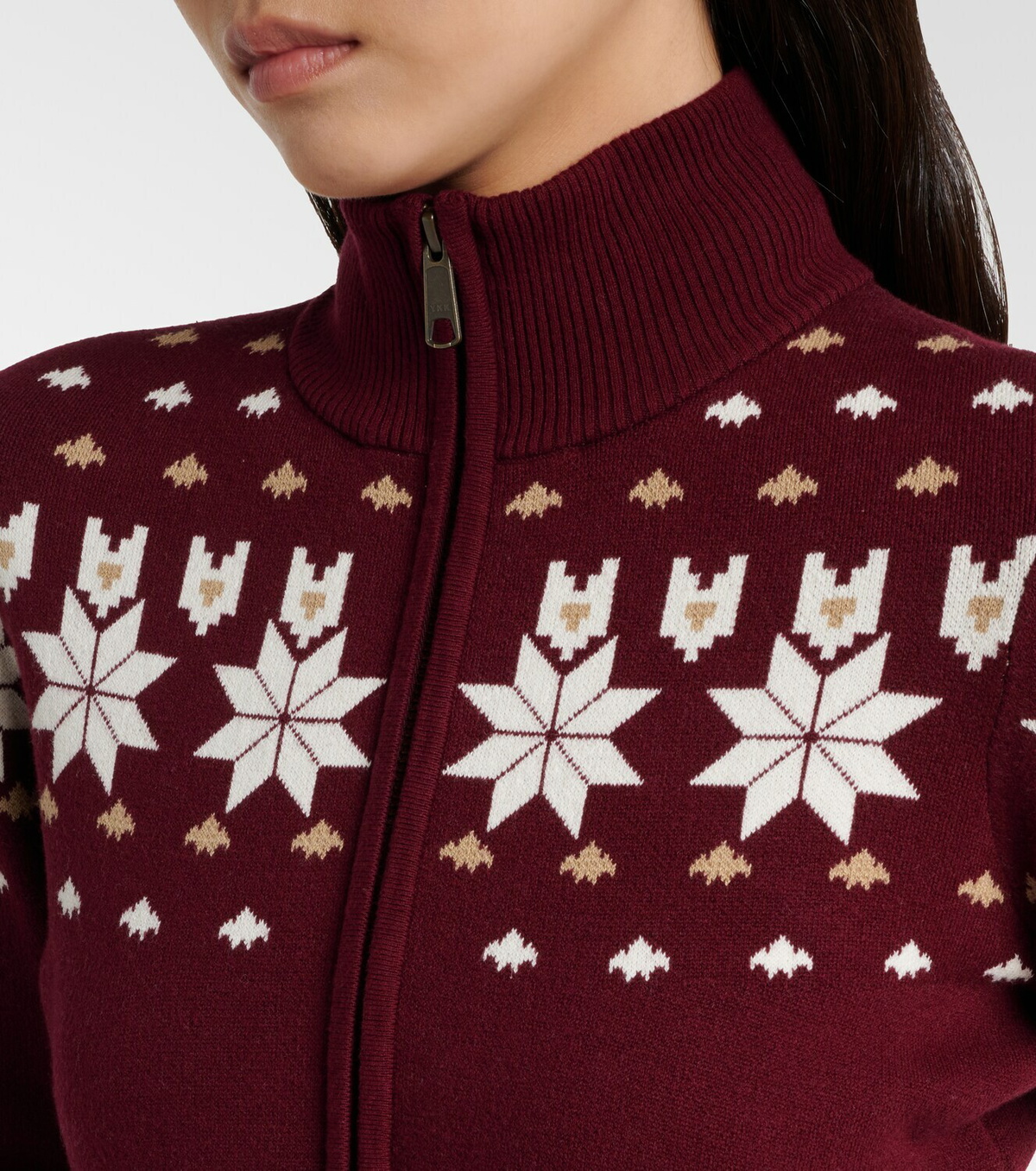 The Upside Cotton-blend half-zip sweater