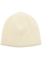 Jacquemus Le Bonnet Espiral Ribbed Wool Beanie - Off White - One Size