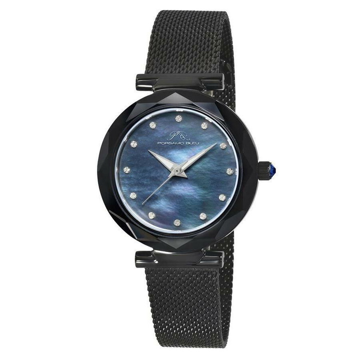 Photo: Porsamo Bleu Hazel Quartz Black Dial Ladies Watch 1272CHAS