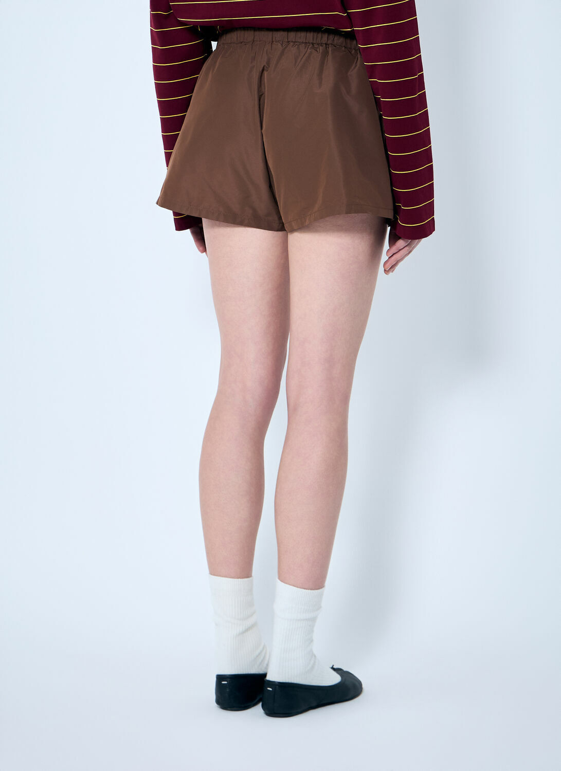 Miu Miu Tec Canvas Shorts