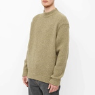 DIGAWEL Men's Mock Neck Crew Knit in Green Mix