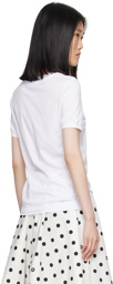 Dolce&Gabbana White Crystal DG Logo T-Shirt