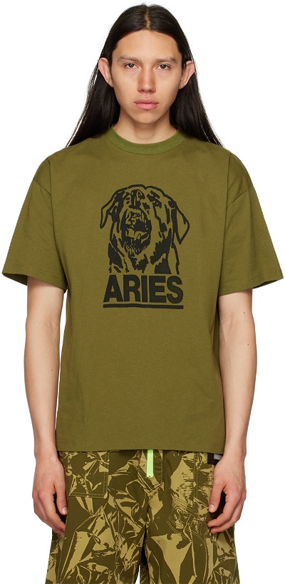 Photo: Aries Khaki Rottweiler T-Shirt