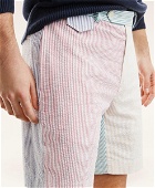 Brooks Brothers Men's Cotton Seersucker Fun Stripe Shorts