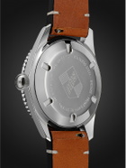 Oris - Divers Sixty-Five Date Automatic 40mm Stainless Steel and Leather Watch, Ref. No. 01 733 7707 4055-07 5 20 45