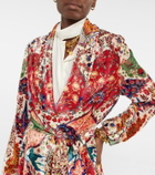 Etro - Printed velvet robe