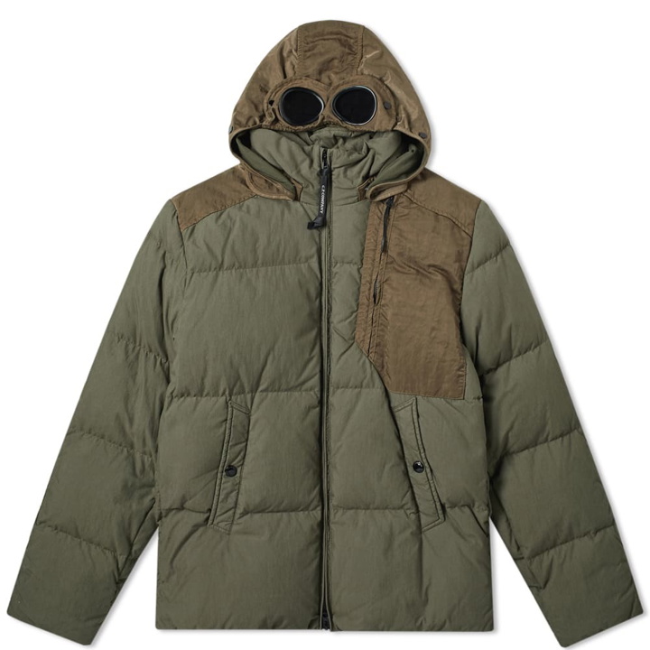 Photo: C.P. Company Quilted Down Mille Goggle Jacket