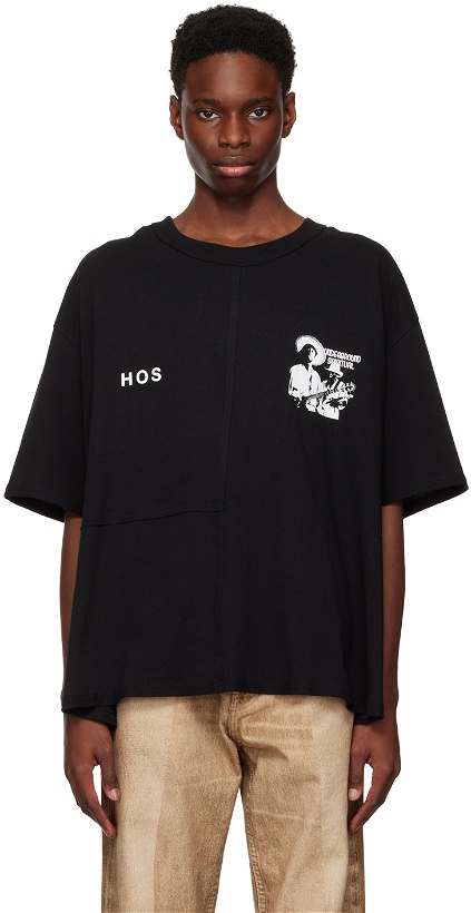 Photo: HEAD OF STATE SSENSE Exclusive Black Printed T-Shirt