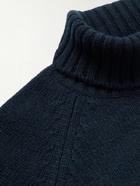 UMIT BENAN B - Cashmere Rollneck Sweater - Blue