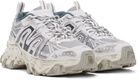 Juun.J White & Gray Synthetic Sneakers