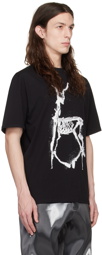 HELIOT EMIL Black Deluge Print T-Shirt