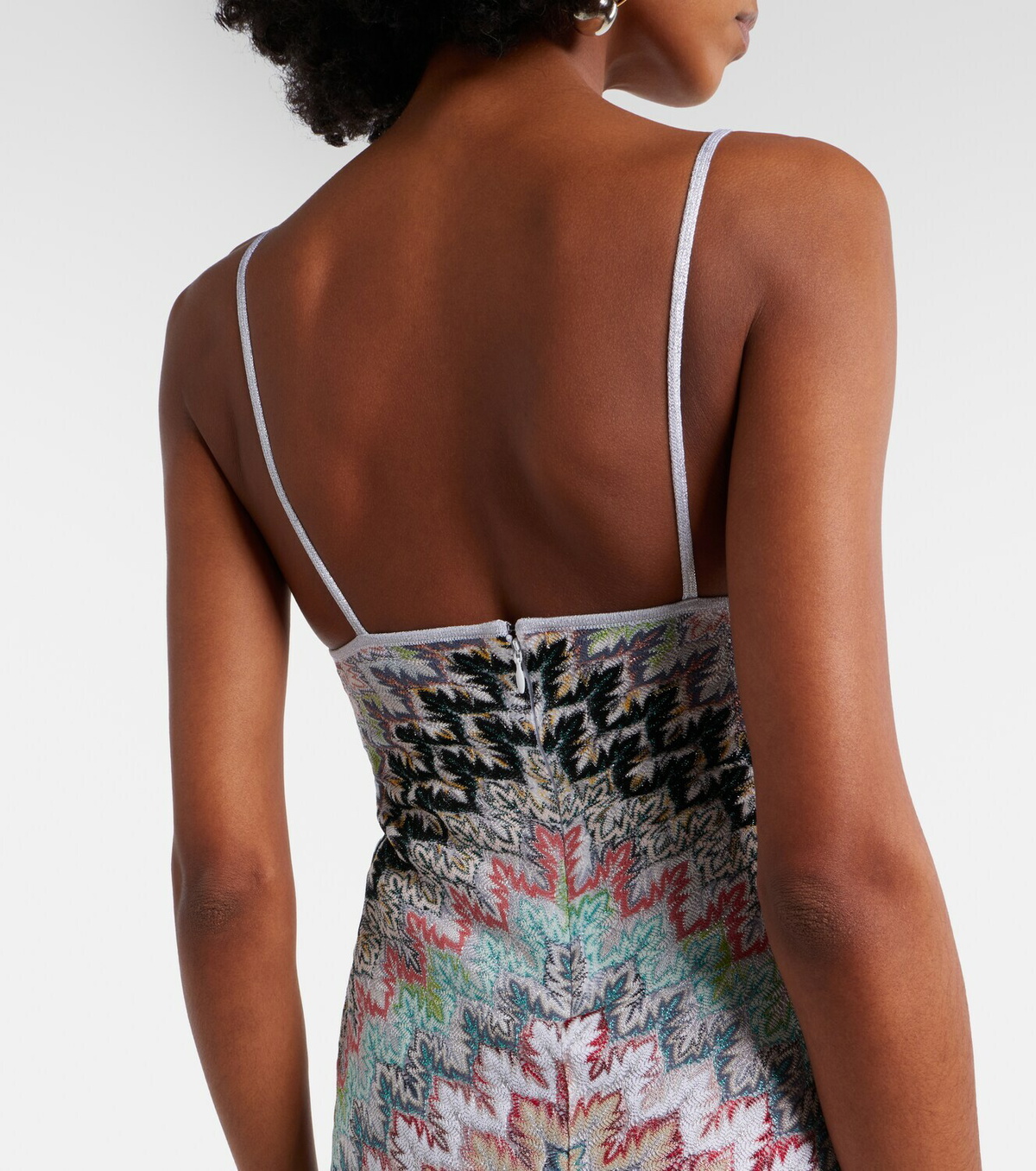 Missoni Zigzag lamé midi dress
