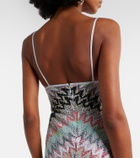 Missoni Zigzag lamé midi dress