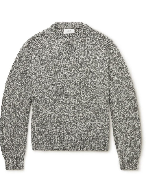 Photo: Mr P. - Recycled Cashmere and Wool-Blend Sweater - Gray