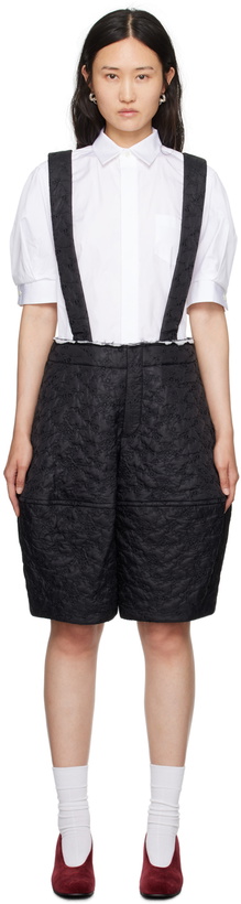 Photo: Comme des Garçons Black Embroidered Shorts