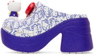 Crocs White & Blue Hello Kitty Siren Heels