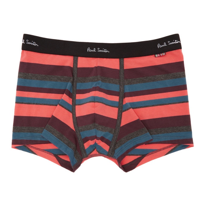 Photo: Paul Smith Pink Striped Trunk Boxer Briefs