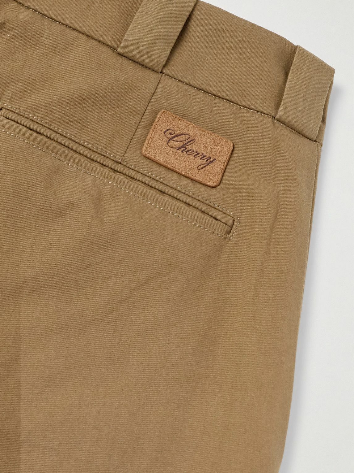 Cherry Los Angeles - Charro Straight-Leg Embroidered Cotton-Twill Trousers - Brown